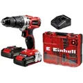 Produktbild: Einhell 18 V Akku-Schlagbohrschrauber TE-CD 18 inkl. 2 Ah Akkus mit Koffer