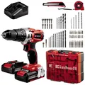 Produktbild: Einhell Power X-Change TE-CD 18/2 Li-i +64 (2x2,0 Ah) 2-Gang-Akku-Schlagbohrschrauber inkl. 2. Akku
