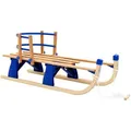 Produktbild: vidaXL Schlitten NA Klappschlitten mit Rückenlehne Holz 119 cm beige
