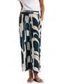 Produktbild: STREET ONE Damen 3716097 Gemusterte Wide Leg Hose, Tide Blue, 40W x 26L