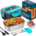 Produktbild: TRAVELISIMO Elektrische Lunchbox 80W Essensbox Warmes Mittagessen Wärmebox 1,5L