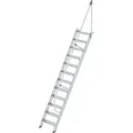 Produktbild: Günzburger Steigtechnik - Treppe 60° Stufenbreite 600 Mm 12 Stufen Aluminium Geriffelt - 600212