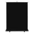 Produktbild: Walimex pro Roll-up Panel Hintergrund schwarz 165 x 220 cm, Fotohintergrund mit Transportbox, Hintergrundsystem für Fotostudio, knitterfreie Fotoleinwand ideal für Low-Key-Fotografie und Portraits