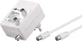 Produktbild: goobay Antennenverstärker 67226 | TV/Radio Signalverstärker | 2 Anschlüsse | DVB-T/T2/C | 2x 15dB | Weiß