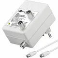 Produktbild: Antennen Verstärker für Kabel TV & Radio15dB HD DVB-T DVB-T2 DVB-C f.Zweitgeräte
