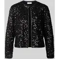 Produktbild: comma Blazer mit Pailletten und Rundhalsausschnitt in Black, Größe 36