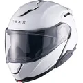 Produktbild: NEXX X.Lifetour Plain weiß Fiberglas Klapphelm High-Tech  M 57/58