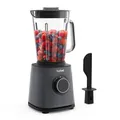 Produktbild: Tefal PerfectMix Essential Hochgeschwindigkeits-Standmixer, stufenlos einstellbare Geschwindigkeit, Pulsfunktion, abnehmbare Powelix-Klingen, hitzebeständiger 2 l Glasbehälter, 1200 W, Grau, BL771BF0