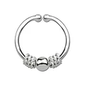 Produktbild: Modern Nature Piercing-Schmuck Nasenpiercing Fake Ring Septum Klemmring silber, 1,0 x 11 mm