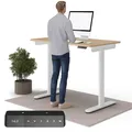 Produktbild: Ergotopia Desktopia One höhenverstellbarer Schreibtisch | elektrischer Schreibtisch höhenverstellbar | Bürotisch höhenverstellbar, Verstellbarer Tisch TÜV-geprüft, 7 Jahre Garantie 120x65 cm