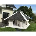 Produktbild: Vogelhaus aus Holz, weiss mit Solar - V 20 Stein weiss Solar - Weiß