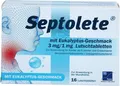 Produktbild: SEPTOLETE m.Eukalyptus-Geschmack 3mg/1mg Lut.-Tab. 16 St.