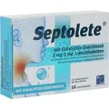Produktbild: SEPTOLETE m.Eukalyptus-Geschmack 3mg/1mg Lut.-Tab. 16 St. PZN 16885213