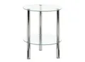 Produktbild: Carryhome Beistelltisch , Chrom , Metall, Glas , rund , zylindrisch , 35x47x35 cm , Wohnzimmer, Wohnzimmertische, Beistelltische, Beistelltische Metall