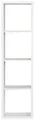 Produktbild: FORTE Mauro Regal 1x4 Fächer, Holzwerkstoff, Weiß, (B*H*T): 38.2 x 141.8 x 32.9 cm