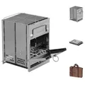 Produktbild: Raketenofen faltbar Edelstahl Camping Campingkocher Dutch Oven Holzofen Grill