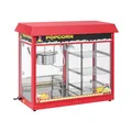 Produktbild: Royal Catering Popcornmaschine mit beheizter Auslage Retro-Design in Rot 1820 W 5 kg/h beleuchteter Innenraum entnehmbarer Topf mit Antihaftbeschichtung Popcornmaker Popcornautomat Popcorngerät