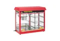 Produktbild: Royal Catering Popcornmaschine Popcornmaker 1700 W 5 kg/h rot Popcornautomat beheizte Auslage