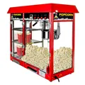 Produktbild: Popcornmaschine Popcornmaker Popcornautomat 1820W 5kg/h beheizte Kammer rot