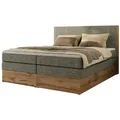 Produktbild: Boxspringbett mit Bettkasten  ¦ grau ¦ Maße (cm): B: 184 H: 120