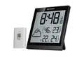 Produktbild: BRESSER Wanduhr Funk LCD Wetter-Wanduhr ClimaTemp JC - schwarz