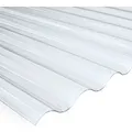 Produktbild: PVC-Wellplatte Sinus 76/18 Klar 80 cm x 120 cm Stärke: 0,65 mm