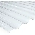 Produktbild: PVC-Wellplatte Sinus 76/18 Klar 80 cm x 120 cm Stärke: 0,65 mm