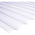 Produktbild: Weitere - Salux Pvc Wellplatte Platte Lichtplatten 76/18 Klar 120 X 80cm Innen Außen 0,8mm