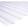 Produktbild: Weitere - Salux Pvc Wellplatte Platte Lichtplatten 76/18 Klar 120 X 80cm Innen Außen 0,8mm