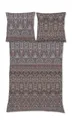 Produktbild: fleuresse Bettwäsche Fleuresse Davos Biber Bettwäsche 135x200 Ornamente Streifen braun, Feinbiber, 2 teilig