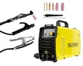 Produktbild: WELDINGER Inverterschweißgerät WE 201PW plus DC WIG-Schweißgerät HF Lift Puls 2T/4T MMA 200 A, VRD
