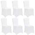 Produktbild: DETEX® 6er Set Stretch Hussen Weiß Hochzeit Stuhl Bezug