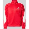 Produktbild: adidas Sportswear Trainingsjacke mit Stehkragen und Logo in Rot, Größe S