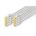 Produktbild: DIGITUS RJ45-Stecker/RJ-45 Stecker Netzwerkkabel DK-1644-A-010-10 1,0 m grau, 10 St.