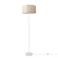 Produktbild: Paco Home Stehlampe Wohnzimmer Lampenschirm Stoff Stehleuchte Leselampe Abstrakt E27 2,5m Textilkabel Mit Stecker Modern, Farbe:Design 7 (Ø38 cm), Leuchtenart/Farbe:Stehleuchte Einbein - Weiß