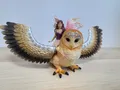 Produktbild: Schleich Bayala Elfe auf Glitzer-Eule 70789