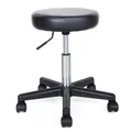 Produktbild: SONGMICS Barhocker Drehhocker Arbeitshocker Praxishocker mit Rollen, Kunstleder, Schwarz, 35 x 35 x 58cm, LJB61B