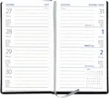 Produktbild: GÜSS Kalender Taschenkalender Taschenkalender 8,7x15,3cm 1 Woche/2 Seiten schwarz 2026