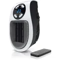 Produktbild: Brandson 500W Steckdosen Heizlüfter, Mini Keramikheizgerät mit Fernbedienung, Überhitzungsschutz, Automatische Abschaltung, Schwarz