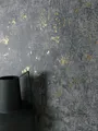 Produktbild: NEWROOM Vliestapete Anthrazit Betonoptik Industrial Glamour Gold Wohnzimmer