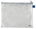Produktbild: VELOFLEX 2704000 - Reißverschlusstasche DIN A4 Reißverschlussbeutel Dokumententasche PVC gewebeverstärkt transparent, 1 Stück