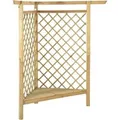 Produktbild: vidaXL Eckpergola mit Bank 166x81x174 cm Kiefernholz Imprägniert