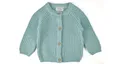Produktbild: Stellou & friends Cardigan-Strickjacke für Mädchen und Jungen | Hochwertige Baby-Kleidung aus 100% Baumwolle | Gr. 110/116 - Pistachio Green Melange