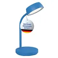 Produktbild: MAUL Schreibtischlampe LED MAULabby | Kleine Schreibtischlampe mit Standfuß | Moderne Tischlampe für Schreibtisch, Büro | Flexible LED Lampe mit 3000K warmweißem LED Licht | Blau