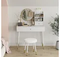 Produktbild: Vicco Schminktisch Mirela, Weiß, 90 cm mit LED-Spiegel und Hocker