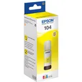 Produktbild: Epson Original EcoTank 104 Nachfülltinte - gelb (C13T00P440)