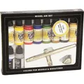 Produktbild: Vallejo Airbrush set with Basics Colors 10x17ml (Silver, 170 ml) (71167)