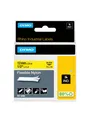 Produktbild: DYMO Rhino Industrie Nylonetiketten | flexibel | 12 mm x 3,5 m | schwarz auf gelbe