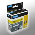 Produktbild: Dymo Label Band IND 18490 (S0718080) schwarz auf gelb 12mm x 3,5m Nylon flexibel
