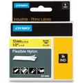 Produktbild: Dymo 12mm Nylon Schriftband (1.20 cm, Gelb) (18490)